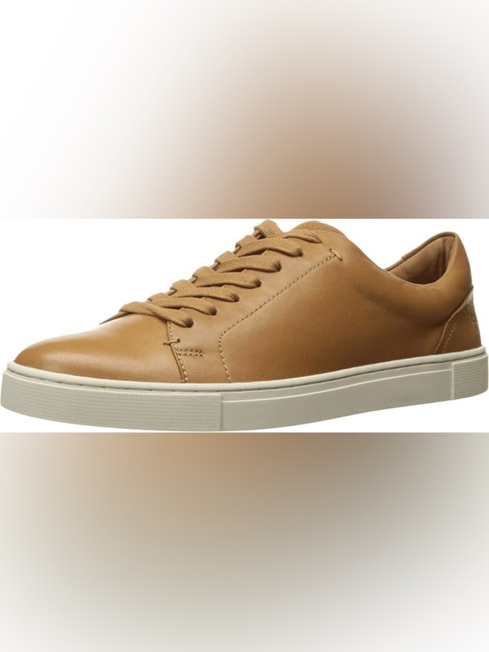 Frye Ivy Low Lace Tan Brown Leather Sneaker Size 5.5